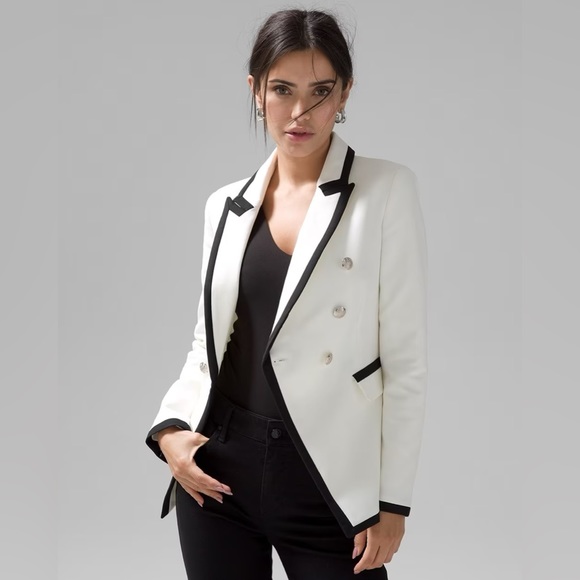 NWT WHBM CONTRAST STUDIO BLAZER - Picture 2 of 6